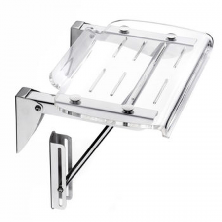 Stunning shower seat s/steel frame with support leg
